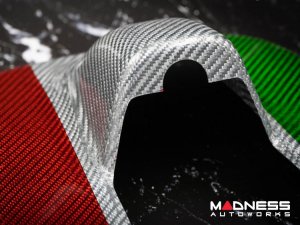 Alfa Romeo Giulia Interior Mirror Holder Frame - Carbon Fiber - Italian Theme Alfa Romeo Giulia Interior Mirror Holder Frame - Carbon Fiber - Italian Theme